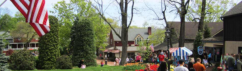 Peddler's Village is a 42-acre, outdoor shopping mall featuring 65 retail shops and merchants, 3 restaurants, a 71 room hotel and a Family Entertainment Center. in the Bensalem, Bucks County PA area